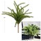 3-Pack 17" Cedar Bush - Lush Green Faux Fronds for Indoor/Outdoor